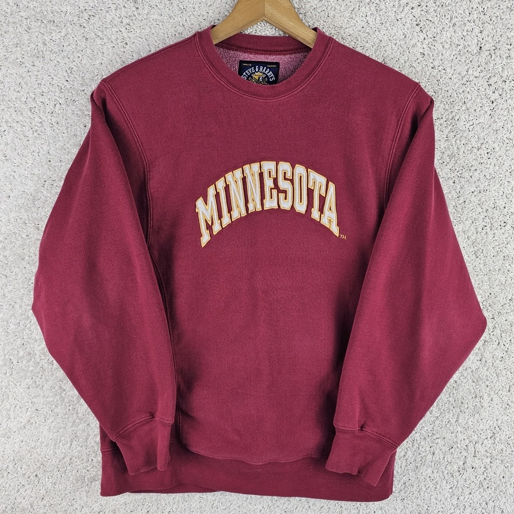 Vintage 90s Minnesota Golden Gophers Steve And Barry's Sweatshirt Mens Small
